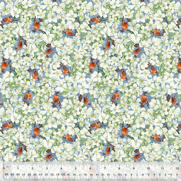 54621-4 BLOSSOM - SPRING BIRDS & BLOOMS - MICHIGAN SHOP HOP 2025 by Whistler Studios for Windham Fabrics