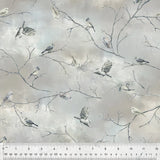 54681-4 CLOUDY - SNOWBIRDS - WINTER WHISPER by Whistler Studios for Windham Fabrics