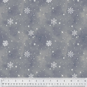 54682-3 NIGHT - FLURRIES - WINTER WHISPER by Whistler Studios for Windham Fabrics