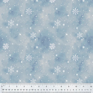 54682-6 SKY - FLURRIES - WINTER WHISPER by Whistler Studios for Windham Fabrics