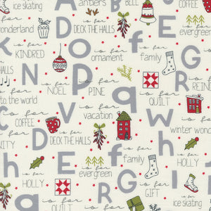 55660 11 A TO Z VANILLA - ON DASHER by Sweetwater for Moda Fabrics