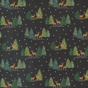 56095 17 CHARCOAL BLACK - WOODLAND WINTER by Deb Strain for Moda Fabrics