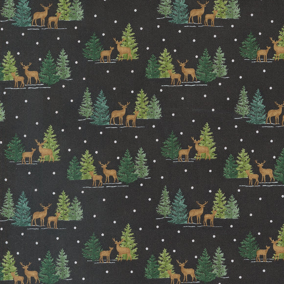 56095 17 CHARCOAL BLACK - WOODLAND WINTER by Deb Strain for Moda Fabrics