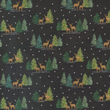 56095 17 CHARCOAL BLACK - WOODLAND WINTER by Deb Strain for Moda Fabrics