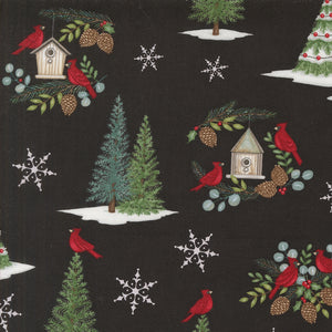 56130 18 CHARCOAL BLACK - WINTER FRIENDS by Deb Strain for Moda Fabrics