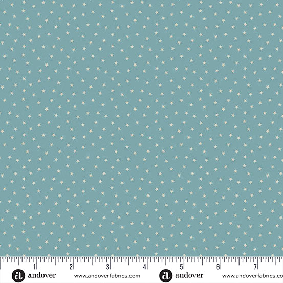 A-1234-B1 SKY BLUE - TWINKLE by Laundry Basket Quilts for Andover Fabrics