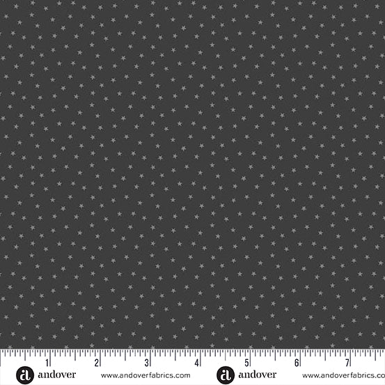 A-1234-C CHARCOAL - TWINKLE by Laundry Basket Quilts for Andover Fabrics