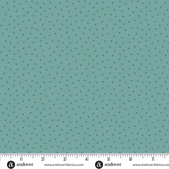 A-1234-T2 SEA FOAM - TWINKLE by Laundry Basket Quilts for Andover Fabrics