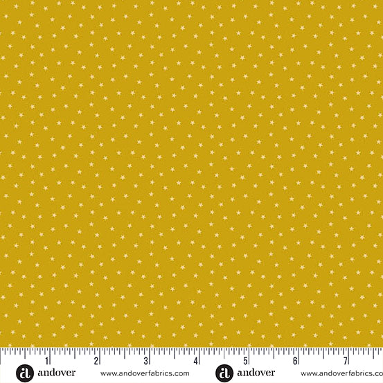 A-1234-Y GOLDEN - TWINKLE by Laundry Basket Quilts for Andover Fabrics