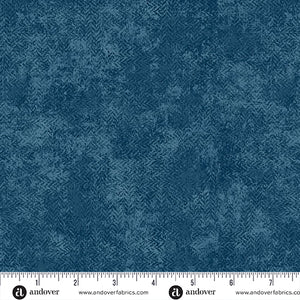 A-1285-B INDIGO - TEA DYE by Laundry Basket Quilts for Andover Fabrics