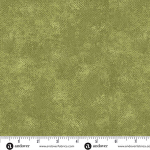 A-1285-G2 OLIVE - TEA DYE by Laundry Basket Quilts for Andover Fabrics