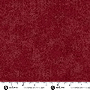 A-1285-R BLACK CHERRY - TEA DYE by Laundry Basket Quilts for Andover Fabrics