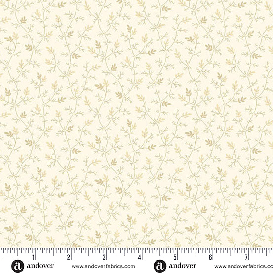 A-1295-L SAND - MEADOW BROOK - PEBBLES by Laundry Basket Quilts for Andover Fabrics