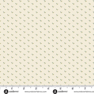 A-1300-LT LAKE- TINY TULIPS - PEBBLES by Laundry Basket Quilts for Andover Fabrics