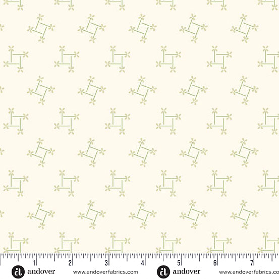 A-1301-LG CLOVERS- PINWHEEL - PEBBLES by Laundry Basket Quilts for Andover Fabrics