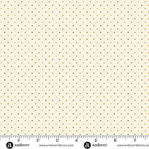 A-1305-LG FERN SPORES - POPPY SEEDS - PEBBLES by Laundry Basket Quilts for Andover Fabrics