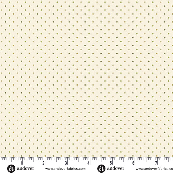 A-1305-LG FERN SPORES - POPPY SEEDS - PEBBLES by Laundry Basket Quilts for Andover Fabrics