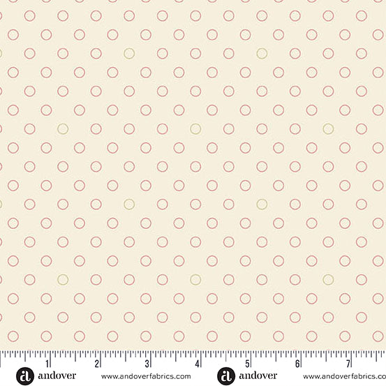 A-1306-LE STARGAZER LILY - SPOTS AND DOTS- PEBBLES by Laundry Basket Quilts for Andover Fabrics