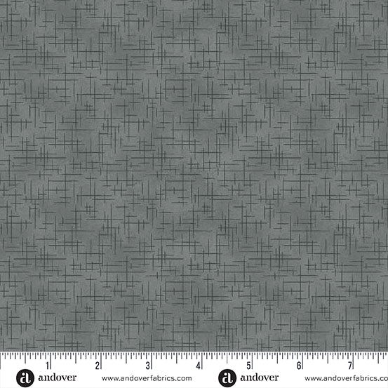 A-1527-C SLATE - RETRO STITCH by Andover Fabrics for Andover Fabrics