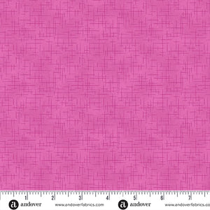 A-1527-E FUSCHIA - RETRO STITCH by Andover Fabrics for Andover Fabrics