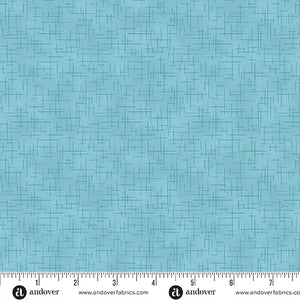 A-1527-LB SKY - RETRO STITCH by Andover Fabrics for Andover Fabrics