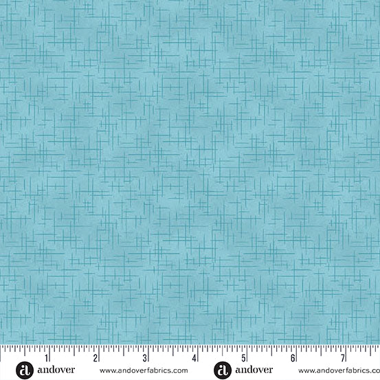 A-1527-LB SKY - RETRO STITCH by Andover Fabrics for Andover Fabrics
