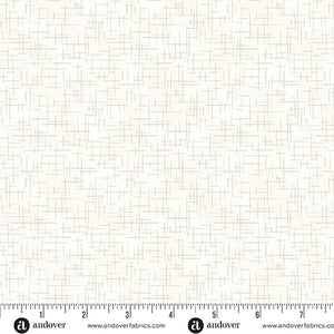 A-1527-L LINEN - RETRO STITCH by Andover Fabrics for Andover Fabrics