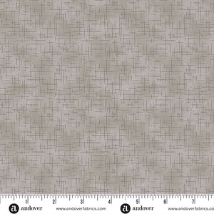 A-1527-N1 CARBON - RETRO STITCH by Andover Fabrics for Andover Fabrics