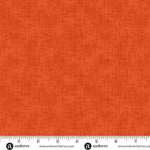 A-1527-O PERSIMOMON - RETRO STITCH by Andover Fabrics for Andover Fabrics
