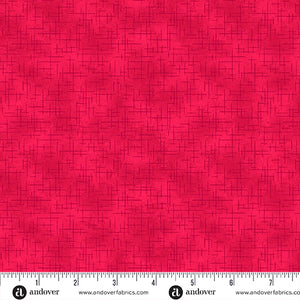 A-1527-R CRIMSON - RETRO STITCH by Andover Fabrics for Andover Fabrics