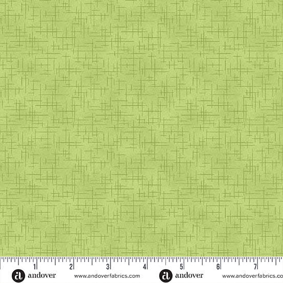 A-1527-V1 LIME - RETRO STITCH by Andover Fabrics for Andover Fabrics