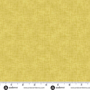 A-1527-V LEMON - RETRO STITCH by Andover Fabrics for Andover Fabrics