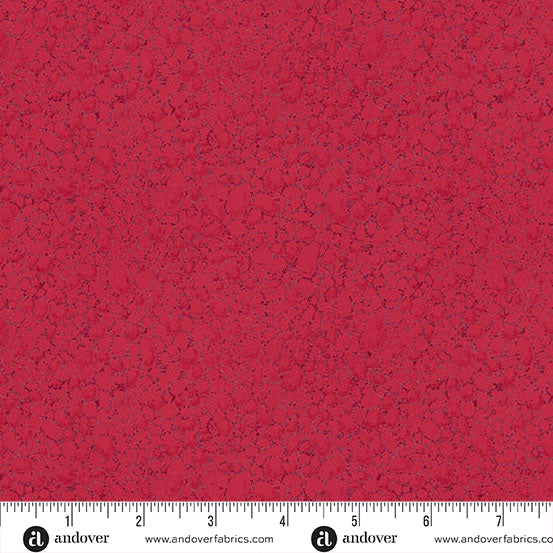 A-1633-R RED CURRANT - PEBBLES - HEIMA by Gudrun Eria of GE Designs for Andover Fabrics