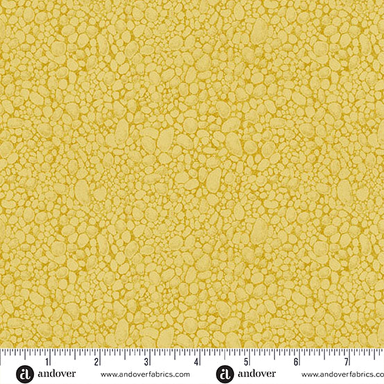 A-1633-Y BUTTERCUP - PEBBLES - HEIMA by Gudrun Eria of GE Designs for Andover Fabrics
