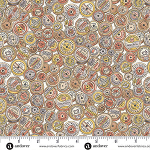 MU-133-Q CREAM SPOOL - ATELIER by MAKOWER UK FOR Andover Fabrics