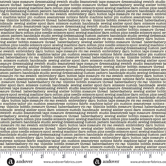 MU-135-Q CREAM GLOSSARY - ATELIER by MAKOWER UK FOR Andover Fabrics