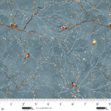8435 79 SLATE - SNOW BIRDS - HAZY SHADES OF WINTER by Funny Girl for Studio e Fabrics