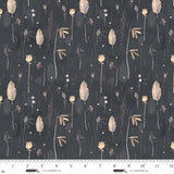 8438 74 MIDNIGHT - DRY LEAVES - HAZY SHADES OF WINTER by Funny Girl for Studio e Fabrics