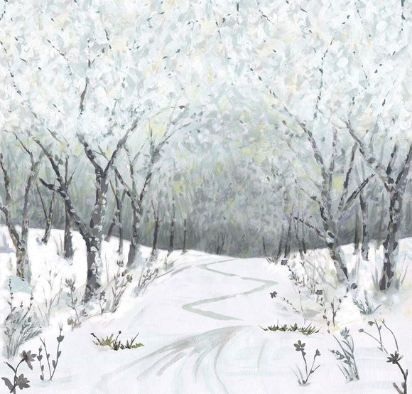 8443P 79 SLATE  - WINTER ROAD PANEL {45