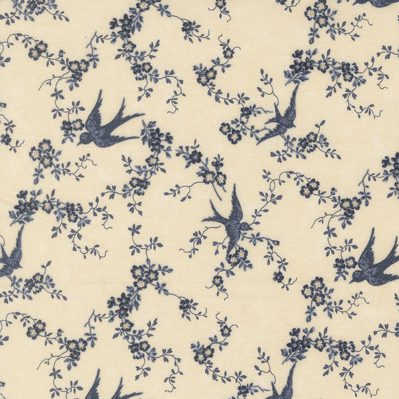 9800 21 CREAM - BLUEBIRDS NEST by Kansas Troubles for Moda Fabrics