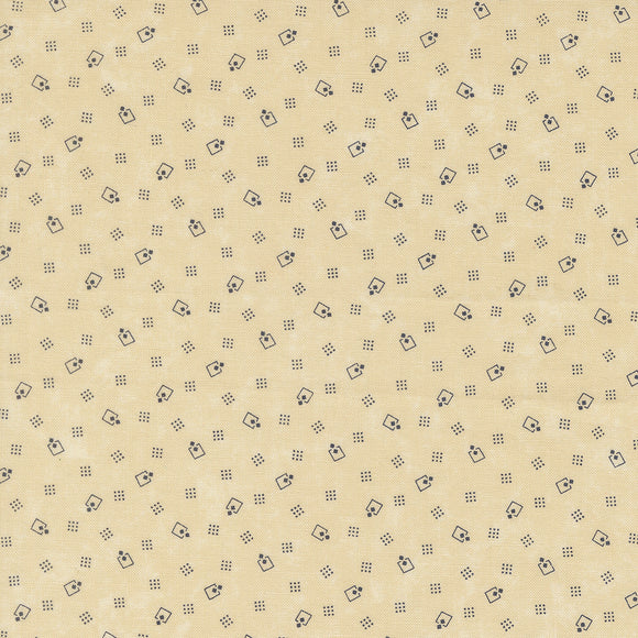 9804 11 TAN - BLUEBIRDS NEST by Kansas Troubles for Moda Fabrics