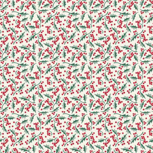 C14845R- CHRISTMAS HOLLY CREAM - MERRY LITTLE CHRISTMAS by My Minds Eye for Riley Blake Designs