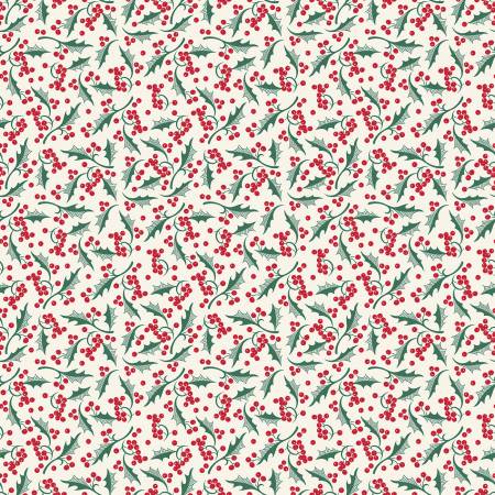 C14845R- CHRISTMAS HOLLY CREAM - MERRY LITTLE CHRISTMAS by My Minds Eye for Riley Blake Designs