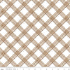 C17852 WHITE - WINDOWPANE PLAID || GINGER BREAD by J Wecker Frisch for Riley Blake Designs