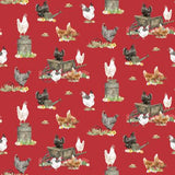 CD14331R-RED - SPRING BARN QUILTS by Tara Reed for Riley Blake Designs {THE PANEL FOR THIS COLLECTION IS ON OUR PANEL PAGE}