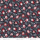 F1289 98 BLACK - SNOW CREW FLANNEL by Barb Tourtillotte for Henry Glass & Co Division