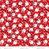 F1290 88 RED - SNOW CREW FLANNEL by Barb Tourtillotte for Henry Glass & Co Division