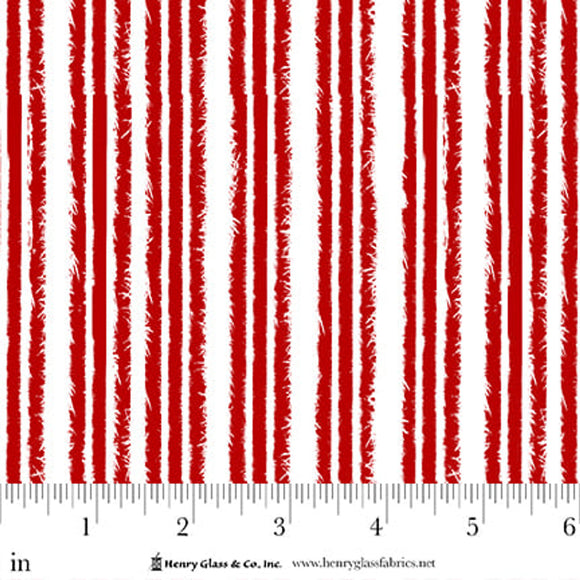 F1291 08 RED/WHITE - SNOW CREW FLANNEL by Barb Tourtillotte for Henry Glass & Co Division