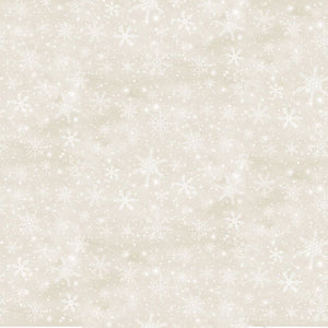 KATIE-CD3700 NATURAL - SNOWFLAKES - WINTER WONDERLAND by Katie Hennagir for Timeless Treasures Fabrics