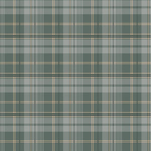KATIE-CD3702 GREEN - TARTAN PLAIDS -WINTER WONDERLAND by Katie Hennagir for Timeless Treasures Fabrics